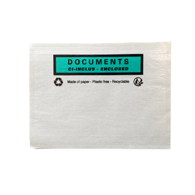 Image 2 produit PORTE DOCUMENT - DOCUMENT CI INCLUS - 162x120 MM - 04050010 | Emballage, Carton, Cornière, Adhésif, Film, Feuillard, Calage, Sur-mesure, E-Commerce, Bulle